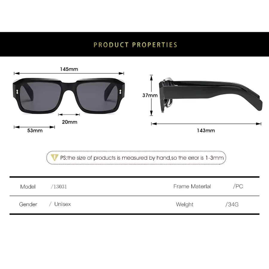 Pentagonal sunglasses